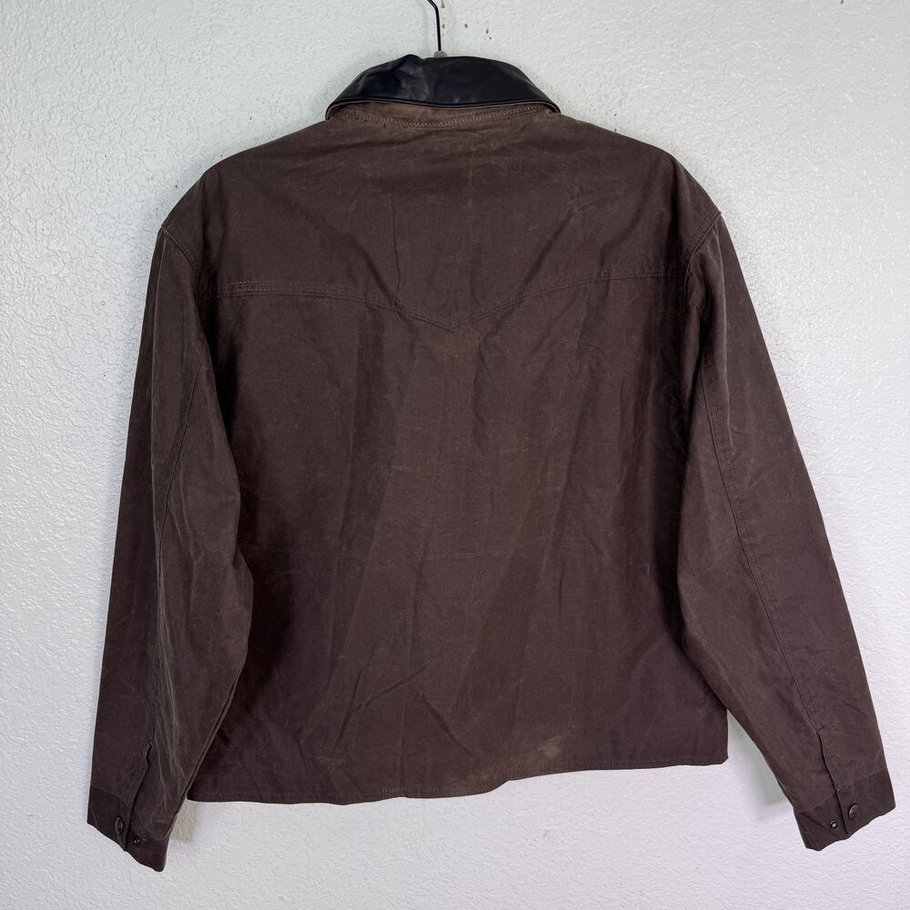Schaefer Outfitter Rangewax Summit Jacket Mens Medium Brown Waxed Cotton Western - Picture 2 of 14